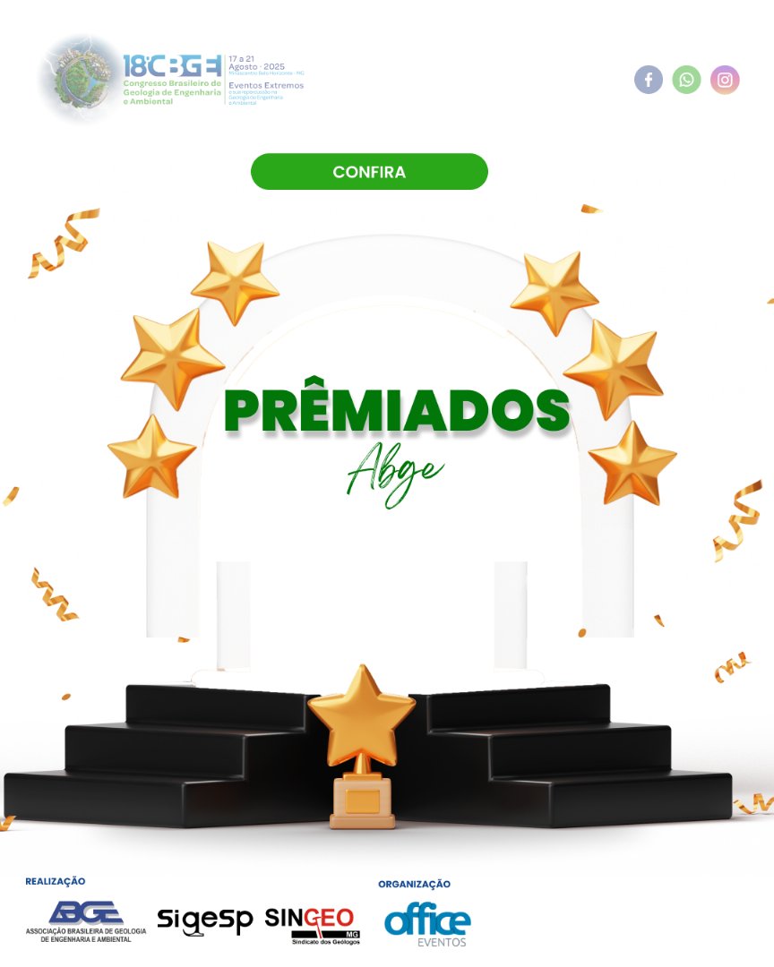 Capa da notícia  Vencedores dos Prêmios ABGE 2025  